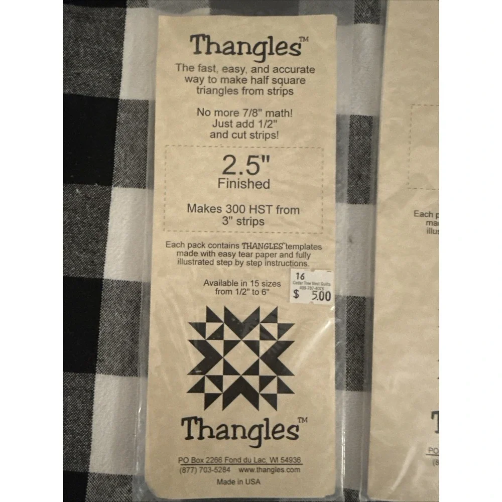 Thangles Templates Set Of 3 Sizes‎ 2.5